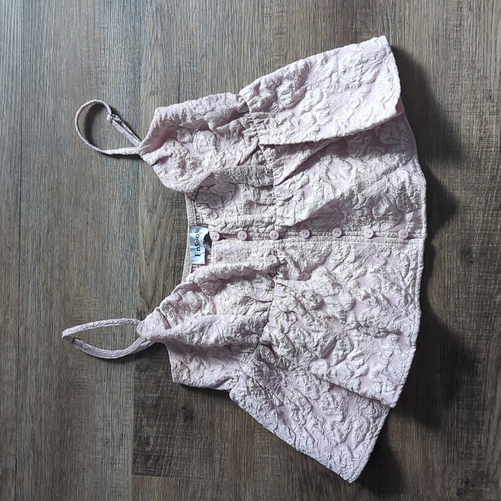 En Saison Pale Mauve Babydoll Top